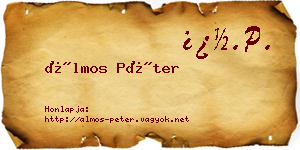 Álmos Péter névjegykártya
